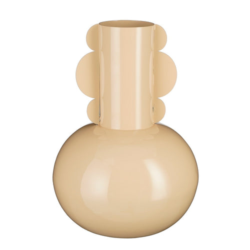 Mica Decorations  Boyd Vaas - H36 x Ø25 cm - Metaal - Beige