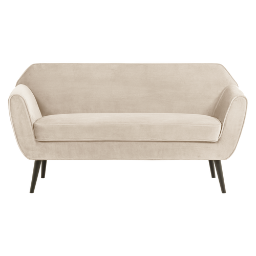 WOOOD bank 150 cm Rocco - Velvet - Off White - 75x150x82