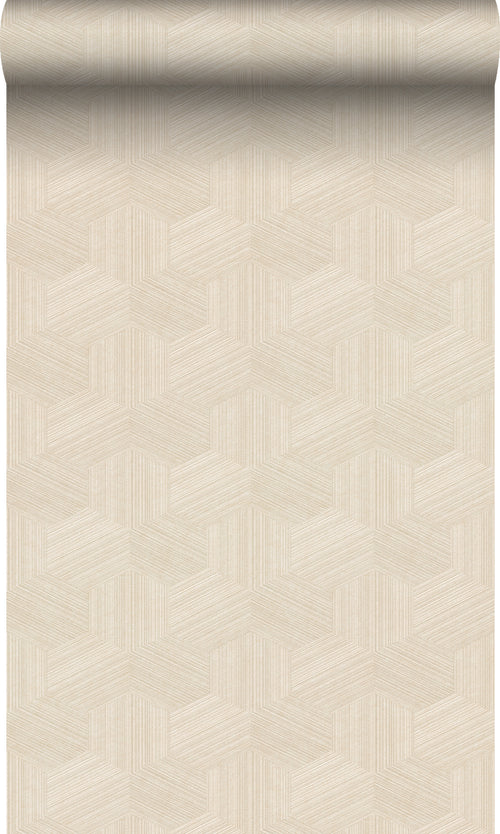 Origin Wallcoverings behang grafisch 3D motief lichtbeige - 50 x 900 cm - 347993 - vtwonen shop