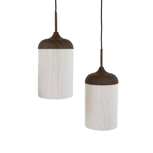 Light & Living hanglamp Dania - bruin - 117x10x27cm