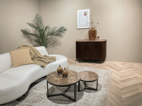 Livingfurn salontafel Emperador - 80cm - marmer