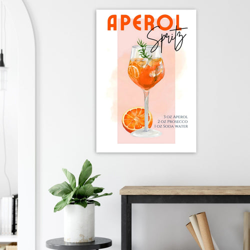 Artfulprints  Aperol Spritz - Pink   poster A4 21x29.7 cm - vtwonen shop
