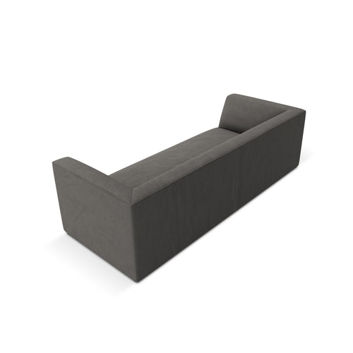 Cosmopolitan Design - Bank Siena 3-zits, ribfluwelen donkergrijs - 92x232x69cm