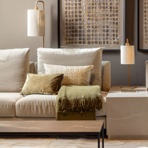 Hoii sierkussen Filippa - 40x60 cm - Geometrisch - Bruin - vtwonen shop