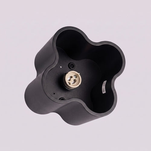 Sollux Lighting Plafondlamp OVIO 1 zwart GU10 - 12x12x10cm
