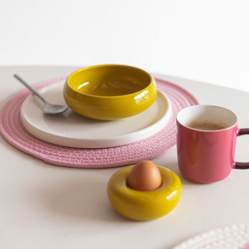 Ona - Kom 16xH5,5cm mustard yellow Billie - Set van 2