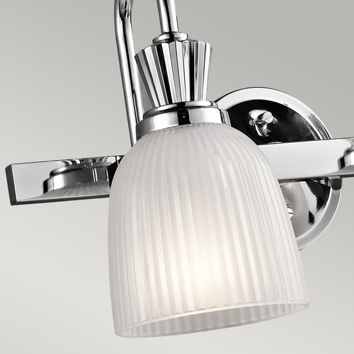Elstead Cora - 2 Lichts Badkamer Wandlamp Gepolijst Chroom IP44, G9
