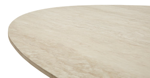 Mauro Ferretti eettafel - 180x90x76 cm - crème/zwart