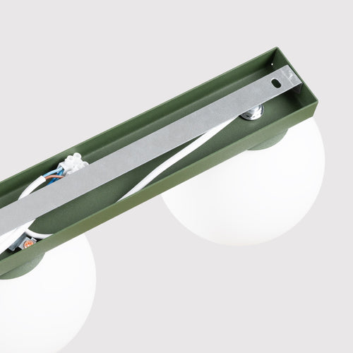 Sollux Lighting Plafondlamp YOLI 2 olijfgroen - 34,5x12x14,5cm