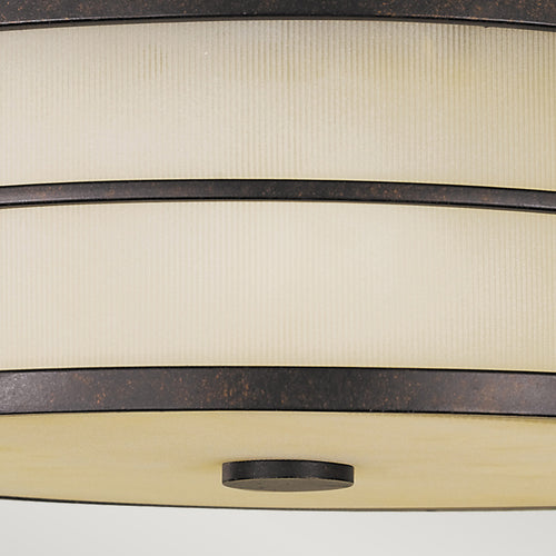Elstead Fusion - 3 Lichts Inbouw Plafondlamp Brons, E27