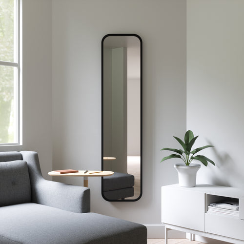 Umbra wandspiegel Hub - 157 x 37 x 5 cm - Zwart