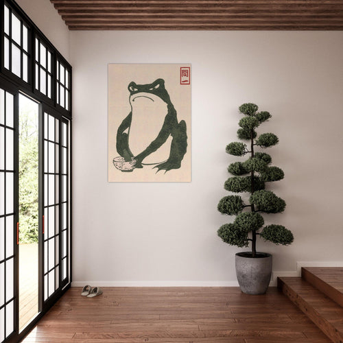 Artfulprints Poster Matsumoto Hoji - Frog I   - 30x40 cm - Groen