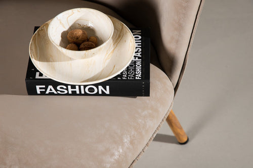 BRAM Fauteuil Alina - Set van 2 - Beige