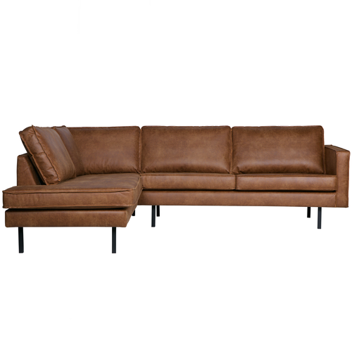 BePureHome hoekbank links Rodeo - Recycle Leer - Cognac - 85x266x86 - vtwonen shop