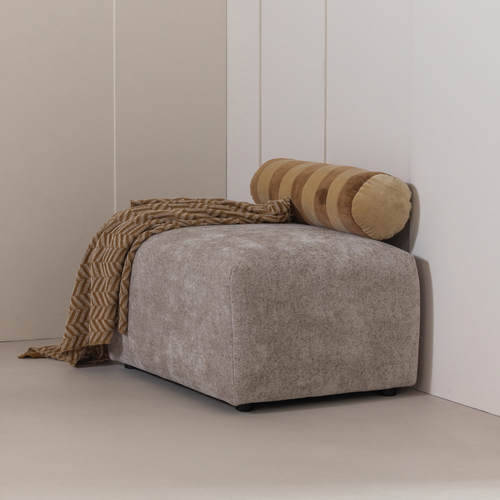 WOOOD hocker slub Umina - Chenille - Naturel