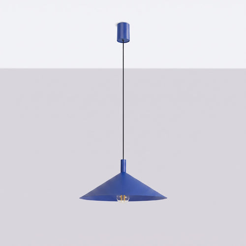 Sollux Lighting Hanglamp NOX 40 ultramarijn - 40x40x135cm