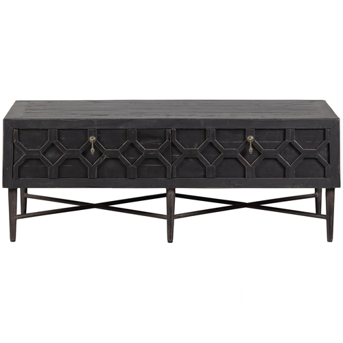 WOOOD tv-meubel/salontafel Bequest - Hout - Zwart - 46x120x60 - vtwonen shop