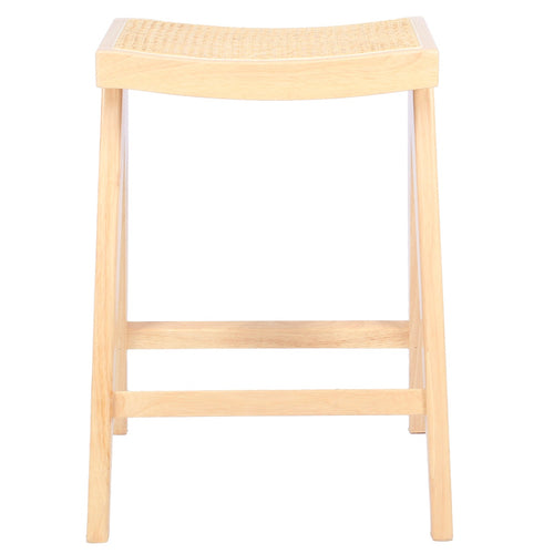 Giga Meubel Barstoel Jules - Rotan/Rubberhout - Naturel - Set van 2 - vtwonen shop