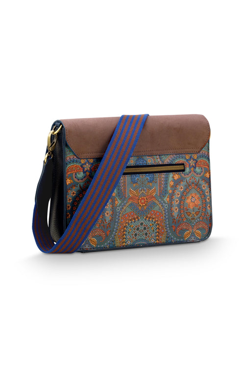Pip Studio - Fenna Crossbody Tas Dames - Jabali - Blauw - 25x7x20cm - vtwonen shop