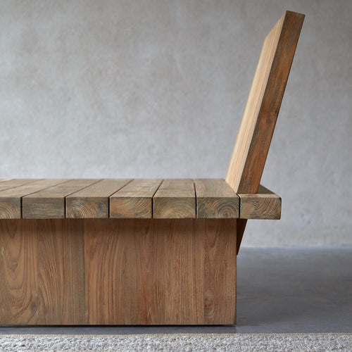 Tikamoon Fauteuil van gerecycled massief teak - Naturel
