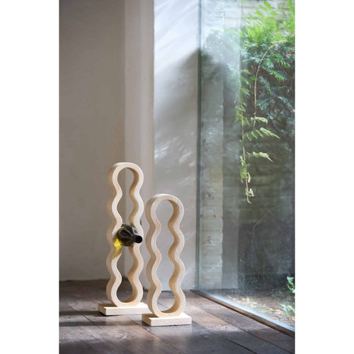 Light & Living wijnrek Edolo - bruin - 18x13x58cm