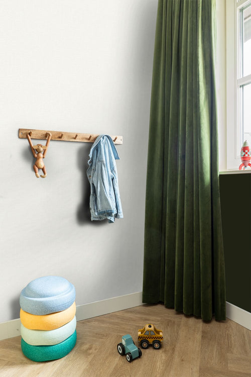 ESTAhome behang linnenstructuur wit - 53 cm x 10.05 m - 148738