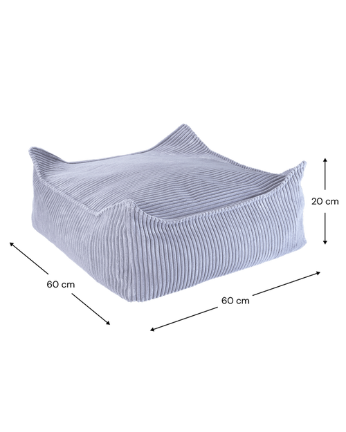 Wigiwama Vierkante Poef - Blauw - vtwonen shop