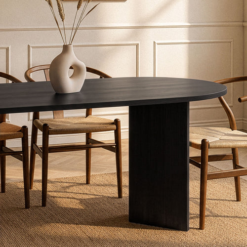 Calicosy - Eettafel met afgeronde randen SABLE - 89,5x180x75 cm