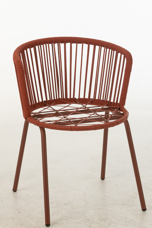 J-Line stoel Toa - metaal/koord - rood