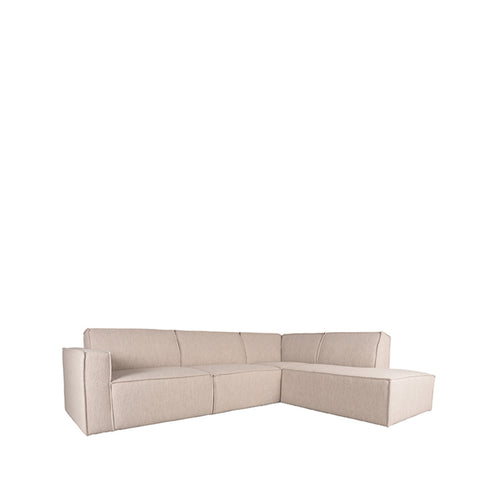 LABEL51 Bank Kay 2,5-Zits Hoek Rechts - Naturel Bouclé - 283x218x80cm - vtwonen shop