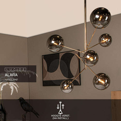 Lucide hanglamp ALARA - 6xG4 - Goud - vtwonen shop