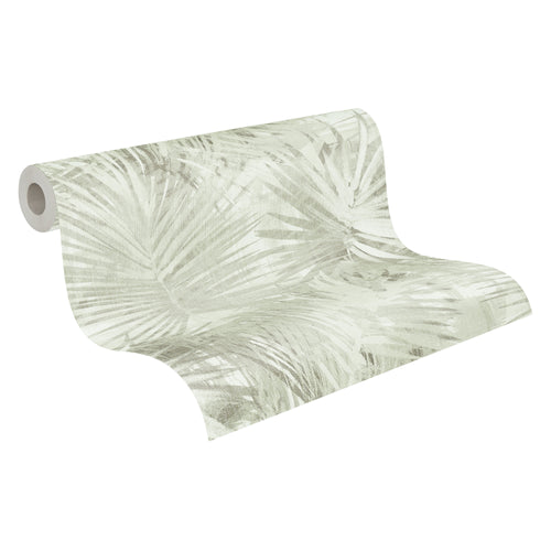 Livingwalls behang jungle-motief groen en crème - 53 cm x 10.05 m - AS-363854 - vtwonen shop