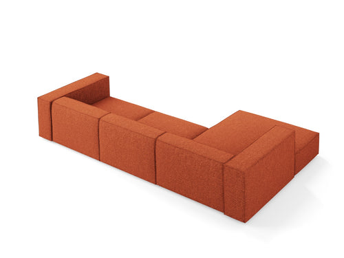 Cosmopolitan Design linker hoekbank Arendal 4-zits, chenille, terracotta - 166x284x70cm