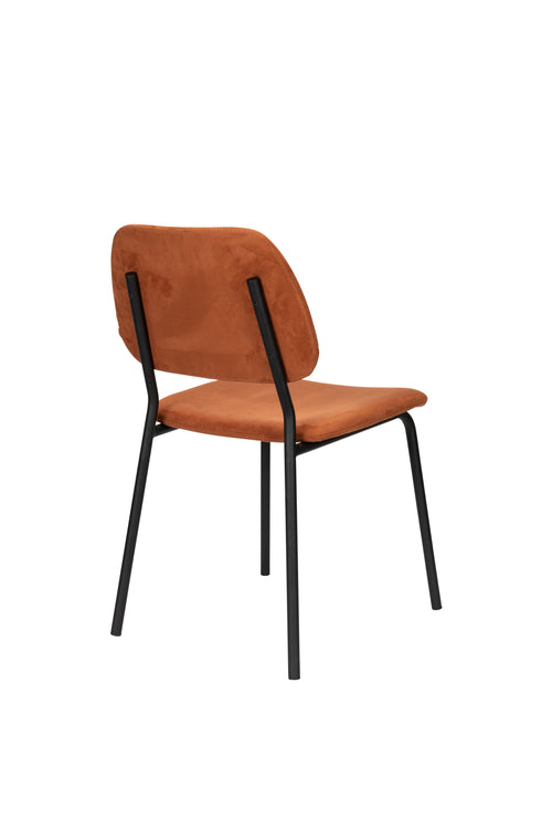 Dutchbone Darby Eetkamerstoelen Terra Cotta - Set van 2 - vtwonen shop