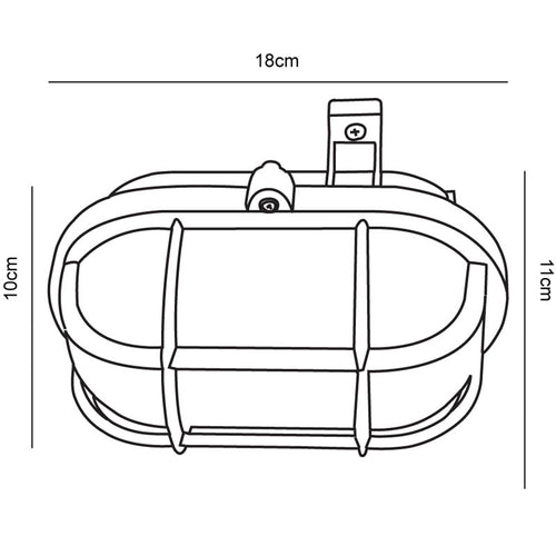 Nordlux Oval Wandlamp Buiten - E27 - IP44 - Wit - vtwonen shop