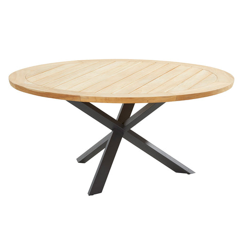 Taste by 4 Seasons tuintafel Prado teak - antraciet - Ø160 cm - vtwonen shop