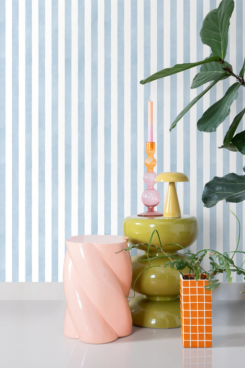 ESTAhome behang strepen blauw en wit - 53 cm x 10.05 m - 131304 - vtwonen shop