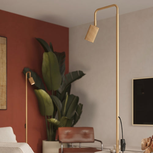 Sollux Lighting Vloerlamp KARBON 1 goud - 30x30x160cm