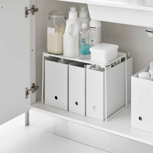 Yamazaki Tower Stapelbaar rek inklapbaar L - Wit