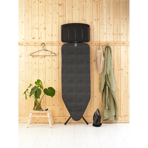 Brabantia Strijkplank C, 124x45 cm, solide stoomunithouder - Denim