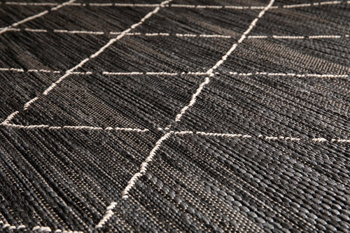 AFK Living vloerkleed Hudson - voor binnen en buiten - zwart - 160 x 230 cm - vtwonen shop