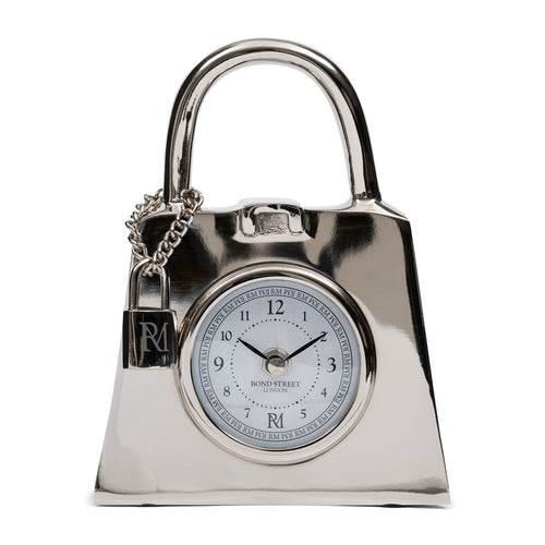 Rivièra Maison Lovely Bag Clock - Aluminium, Messing - Zilver - vtwonen shop