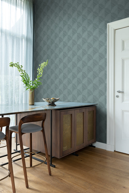 Origin Wallcoverings behang 3D-motief vergrijsd blauw - 0.53 x 10.05 m - 347938 - vtwonen shop