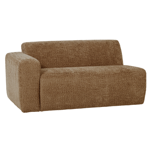 WOOOD 1,5-zits bank arm links Mojo Base - Wollig - Honinggeel - 74x145x97