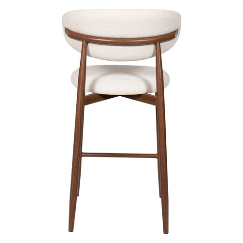 Giga Meubel Barstoel Alexia - Stof/Metaal - Beige - Set van 2 - vtwonen shop