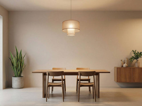 bpskoncept hanglamp Twin - beige - Ø35 cm