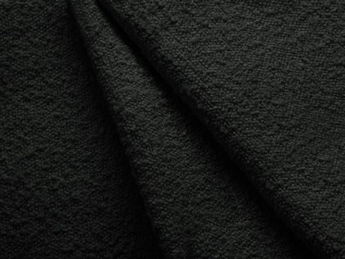 Micadoni rechter hoekbank Miley 4-zits, boucle zwart - 156x255x70cm