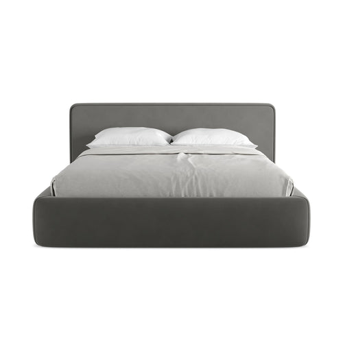 LaMiaSofa Bed met opbergruimte Firenze - velours - staal - 200x225x82