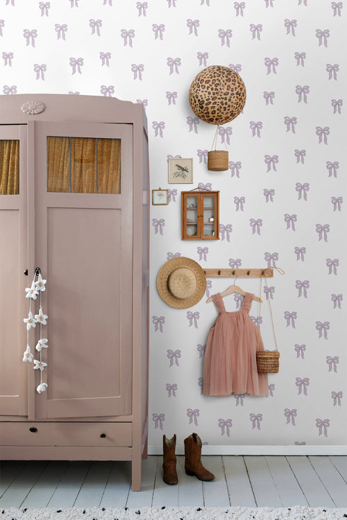 ESTAhome behang strikjes lila paars - 50 x 900 cm - 131432 - vtwonen shop