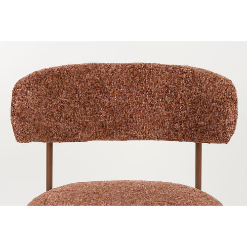 Housecraft Living Claes Eetkamerstoelen Gemêleerd Terra/ rood - Set van 6